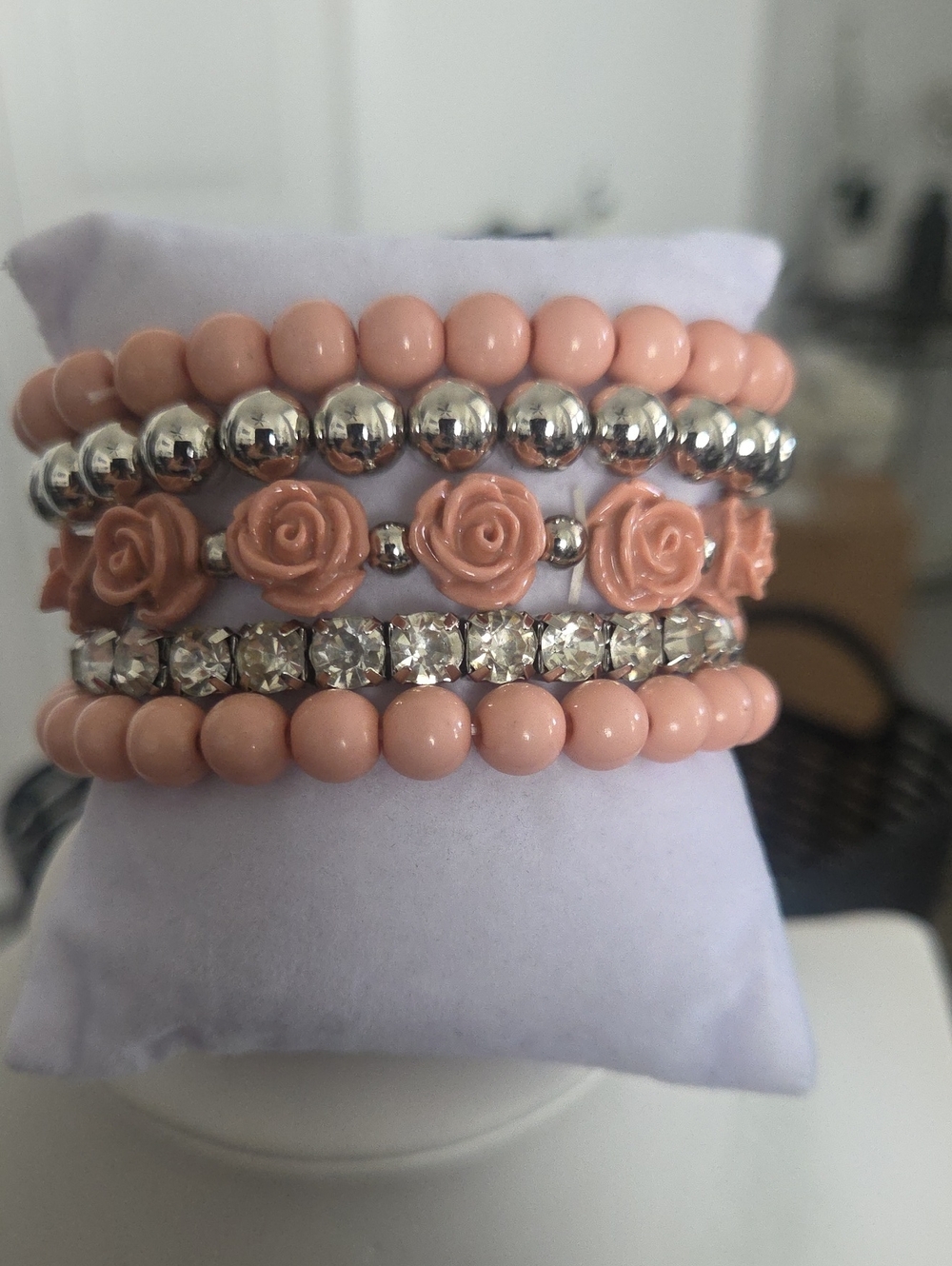 Paparazzi Rose Garden Grandeur Pink Bracelrt NWT